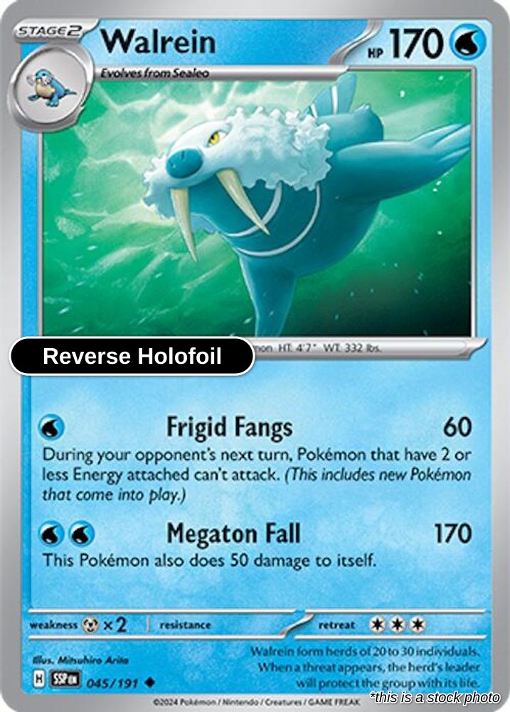 Walrein - 045/191 - [SSP - SV08: Surging Sparks] - Reverse Holofoil