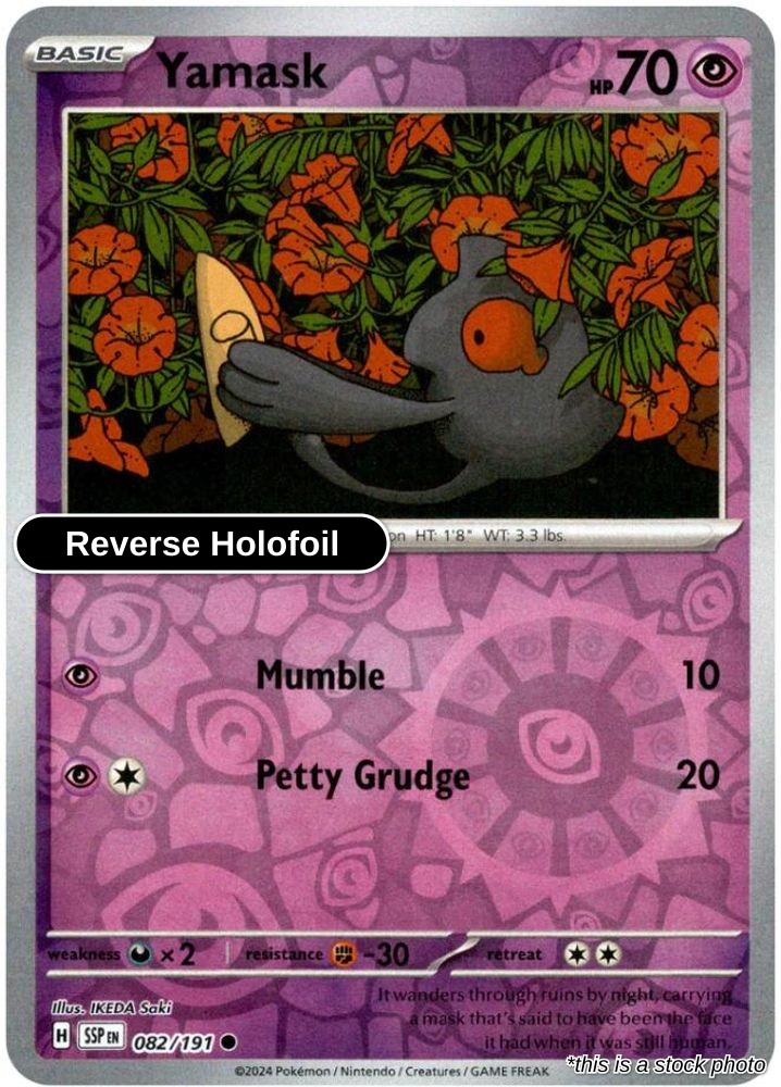 Yamask - 082/191 - [SSP - SV08: Surging Sparks] - Reverse Holofoil