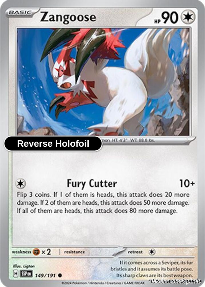 Zangoose - 149/191 - [SSP - SV08: Surging Sparks] - Reverse Holofoil