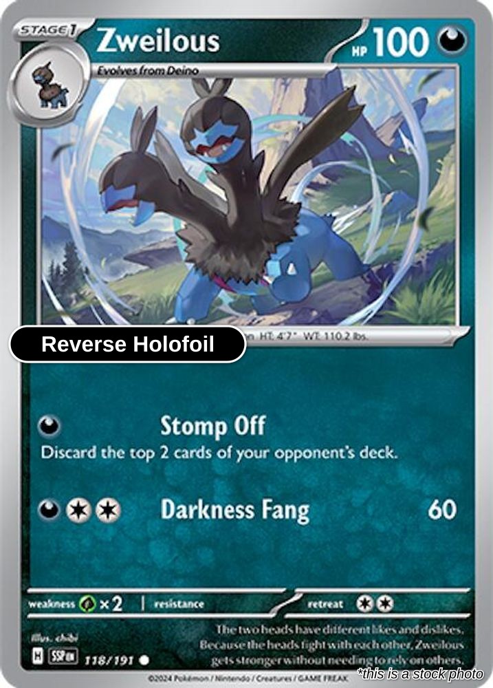Zweilous - 118/191 - [SSP - SV08: Surging Sparks] - Reverse Holofoil