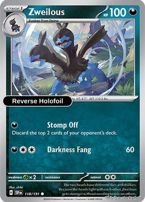 Zweilous - 118/191 - [SSP - SV08: Surging Sparks] - Reverse Holofoil