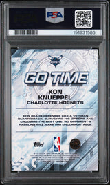 Kon Knueppel 2025-26 Topps Chrome Go Time Teal Refractor #GT-19 #/299 PSA 10
