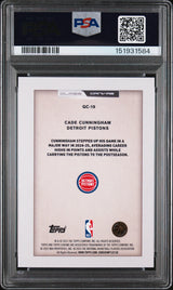Cade Cunningham 2025-26 Topps Chrome Glass Canvas #GC-19 PSA 9