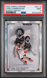Cade Cunningham 2025-26 Topps Chrome Glass Canvas #GC-19 PSA 9
