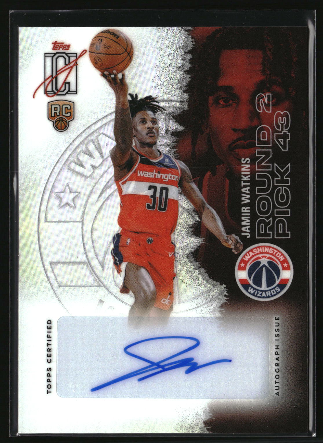 Jamir Watkins 2025-26 Topps Signature Class Rookie Chrome Autographs #RCC-JW