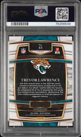 Trevor Lawrence 2021 Panini Select Silver Prizm #43 PSA 10