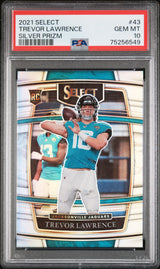 Trevor Lawrence 2021 Panini Select Silver Prizm #43 PSA 10