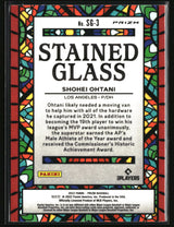 Shohei Ohtani 2022 Panini Prizm Stained Glass Red/White/Blue Prizm #SG-3