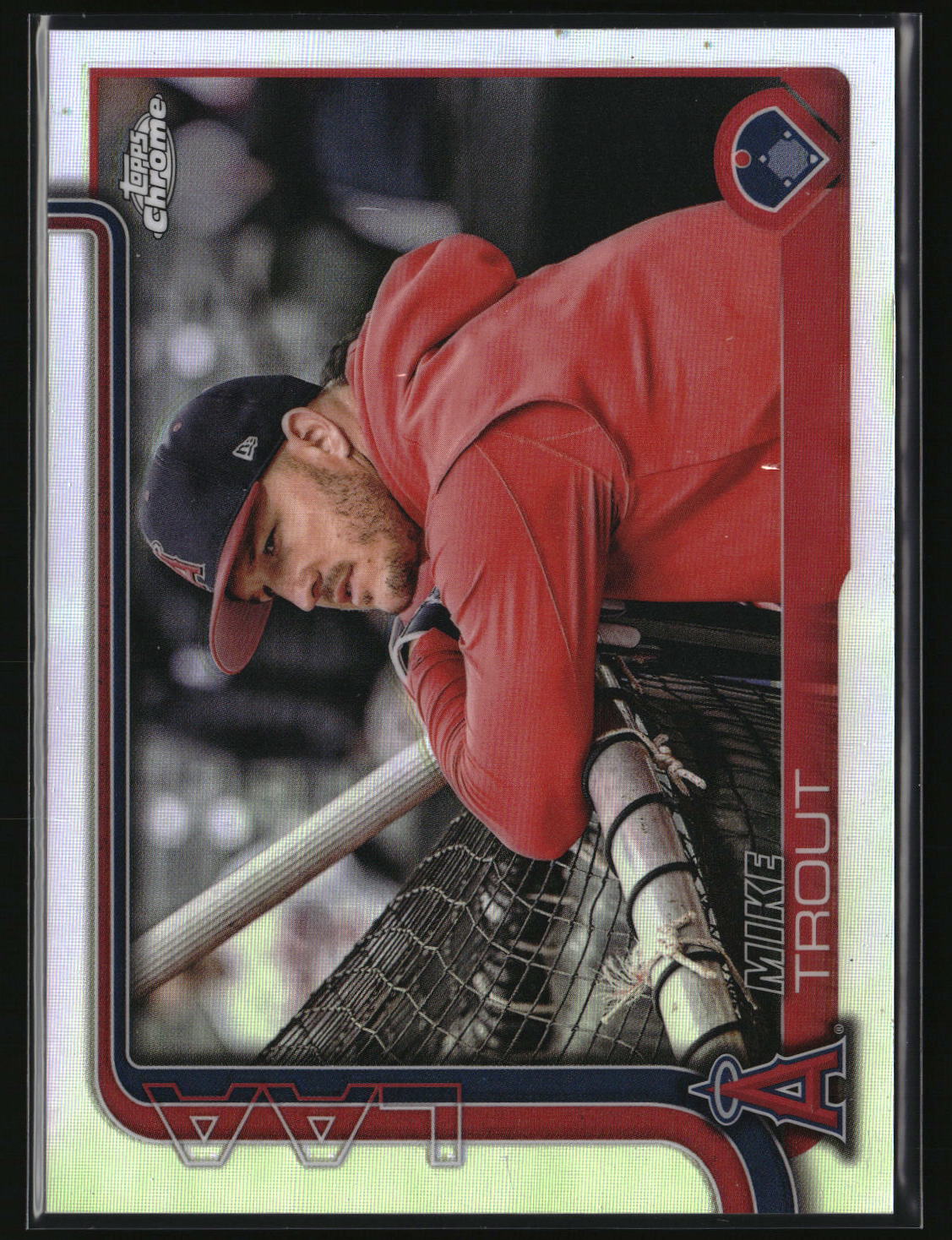2025 Topps Chrome Mike Trout Image Variation SSP #100 Los Angeles Angels