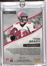Tom Brady 2020 Panini Spectra Spectracular Hyper #3 #/75