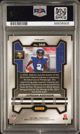 Jordan Addison 2023 Panini Prizm Orange #368 #/249 PSA 10