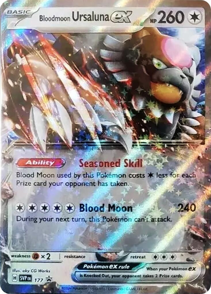 Bloodmoon Ursaluna ex - 177 (177) [SV: Scarlet & Violet Promo Cards]