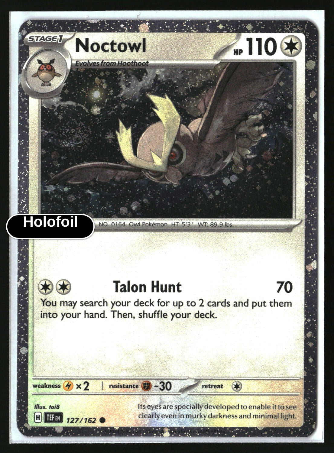Noctowl - 127 (Cosmos Holo)