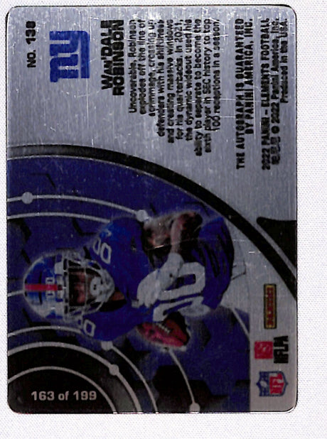 Wan'Dale Robinson 2022 Panini Elements #138 #/199