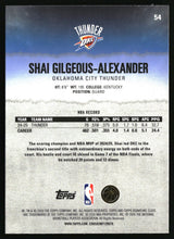 Shai Gilgeous-Alexander 2025-26 Topps Signature Class #54