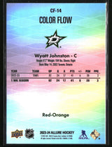 Wyatt Johnston 2023-24 Upper Deck Allure Color Flow Red-Orange #CF-14