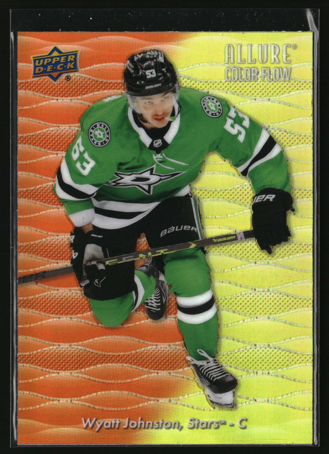 Wyatt Johnston 2023-24 Upper Deck Allure Color Flow Orange-Yellow #CF-14