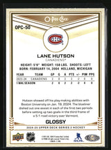 Lane Hutson 2024-25 Upper Deck O-Pee-Chee Glossy #OPC-50
