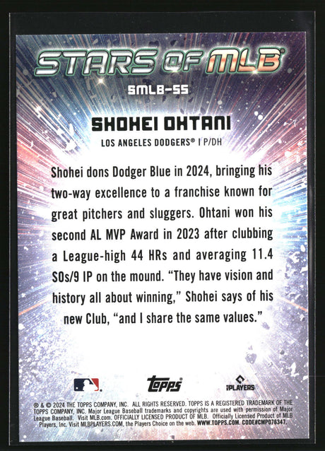 Shohei Ohtani 2024 Topps Stars of MLB #SMLB-55