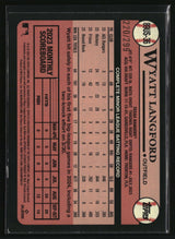 Wyatt Langford 2024 1989 Topps Baseball 35th Anniversary Black #89US-36 #/299