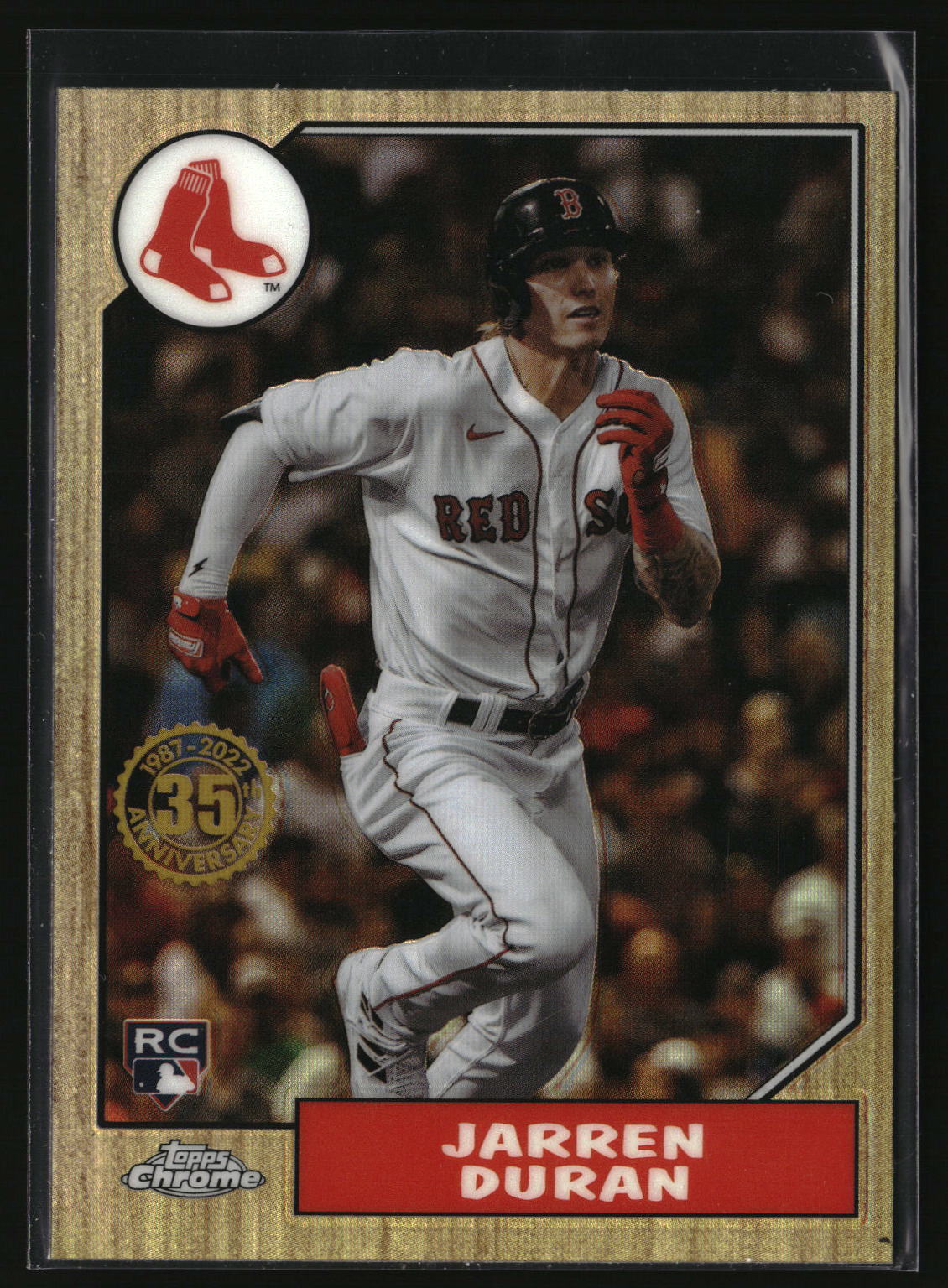Jarren Duran 2022 Topps Chrome 1987 Topps Baseball 35th Anniversary #87BC-19