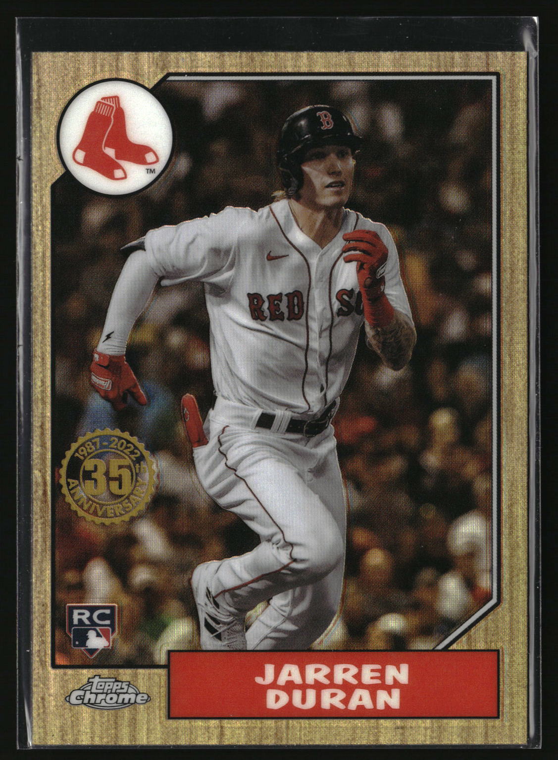 Jarren Duran 2022 Topps Chrome 1987 Topps Baseball 35th Anniversary #87BC-19
