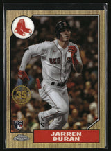 Jarren Duran 2022 Topps Chrome 1987 Topps Baseball 35th Anniversary #87BC-19
