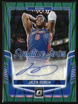 Jalen Duren 2024-25 Donruss Optic Signature Series Seismic #SS-DUR #/35