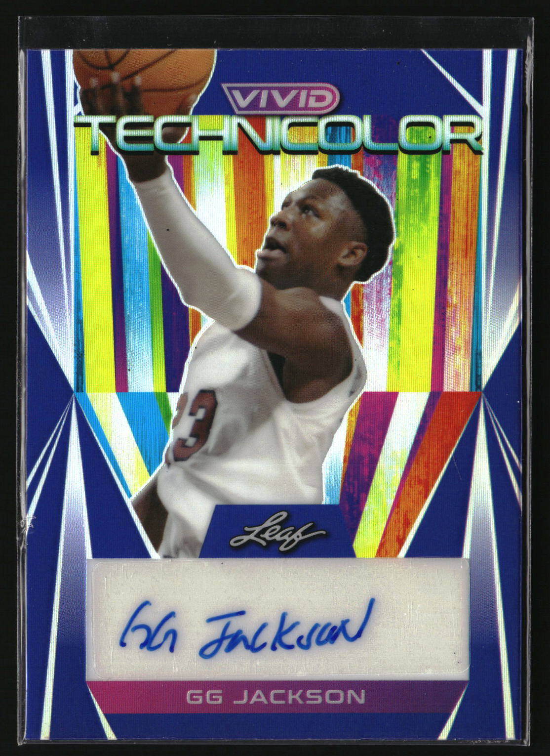 GG Jackson 2022-23 Leaf Vivid Technicolor Autographs Navy Blue #T-GGJ #/30