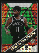 Kyrie Irving 2019-20 Panini Mosaic Will to Win Mosaic Green #3