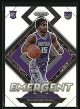 Davion Mitchell 2021-22 Panini Prizm Emergent Prizms Silver #25
