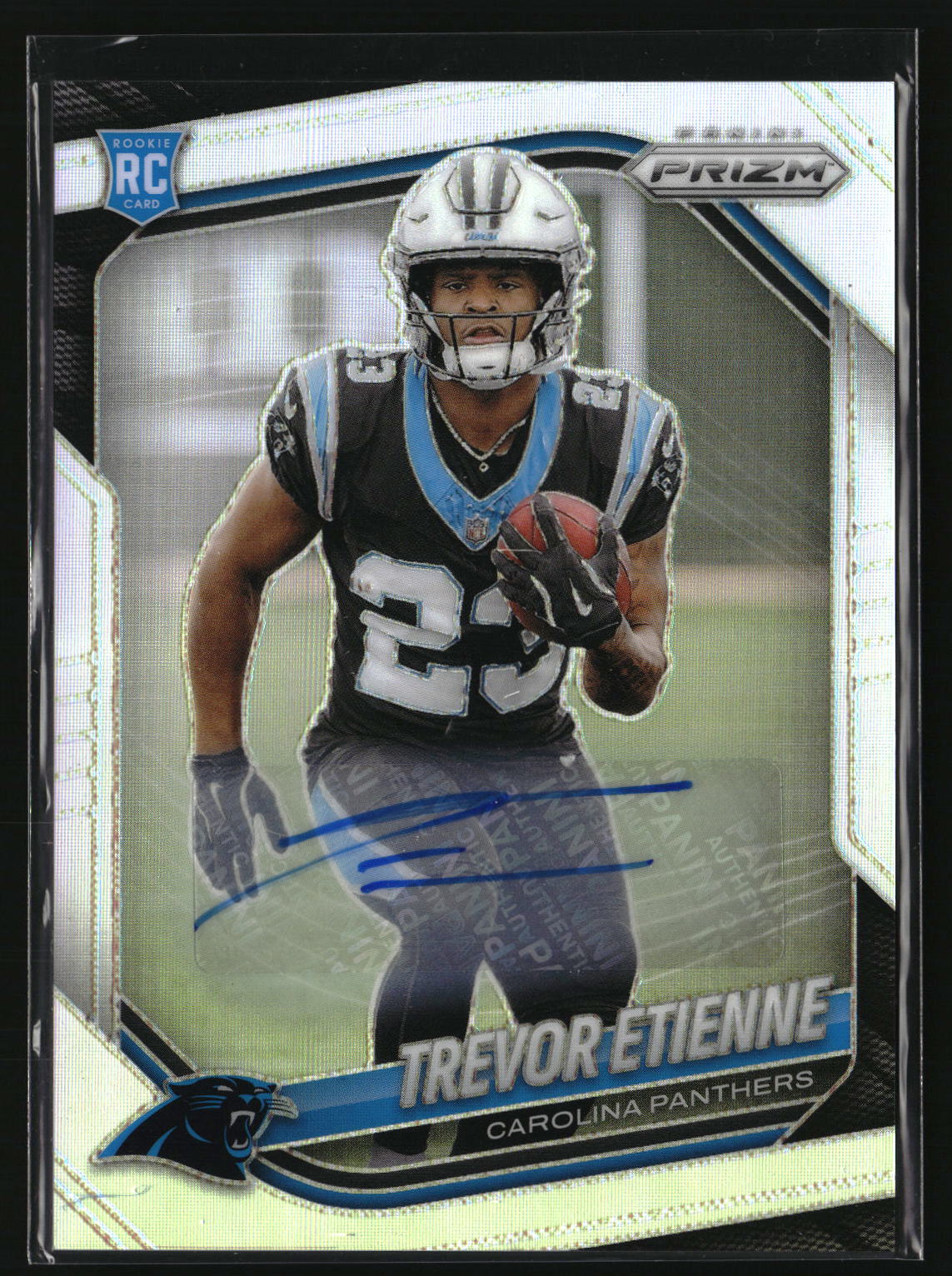 Trevor Etienne 2025 Panini Prizm Prizm Autographs Silver #345