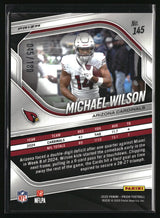 Michael Wilson 2025 Panini Prizm Pigskin #145 #/180