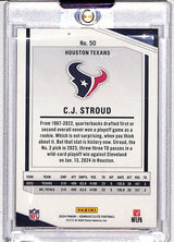 C.J. Stroud 2024 Donruss Elite Status Sparkle #50 #/299