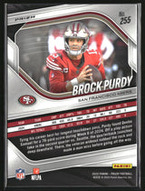 Brock Purdy 2025 Panini Prizm Blue #255 SSP