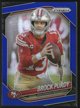 Brock Purdy 2025 Panini Prizm Blue #255 SSP