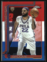 Johni Broome 2025-26 Topps Chrome Red White and Blue Refractor #285