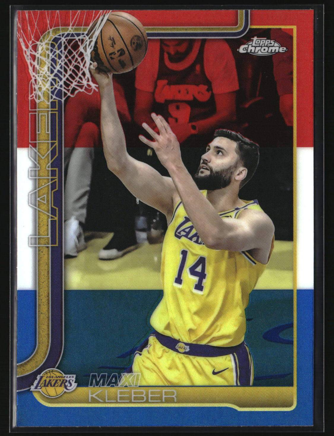 Maxi Kleber 2025-26 Topps Chrome Red White and Blue Refractor #157
