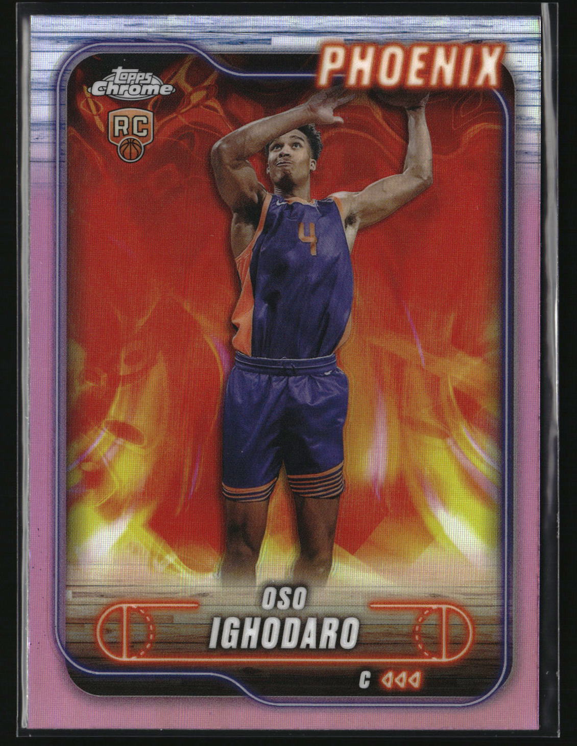 Oso Ighodaro 2024-25 Topps Chrome Pink Refractor #184
