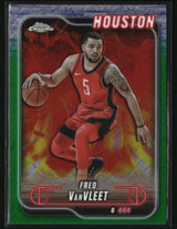 Fred VanVleet 2024-25 Topps Chrome Topps Green Refractor #137