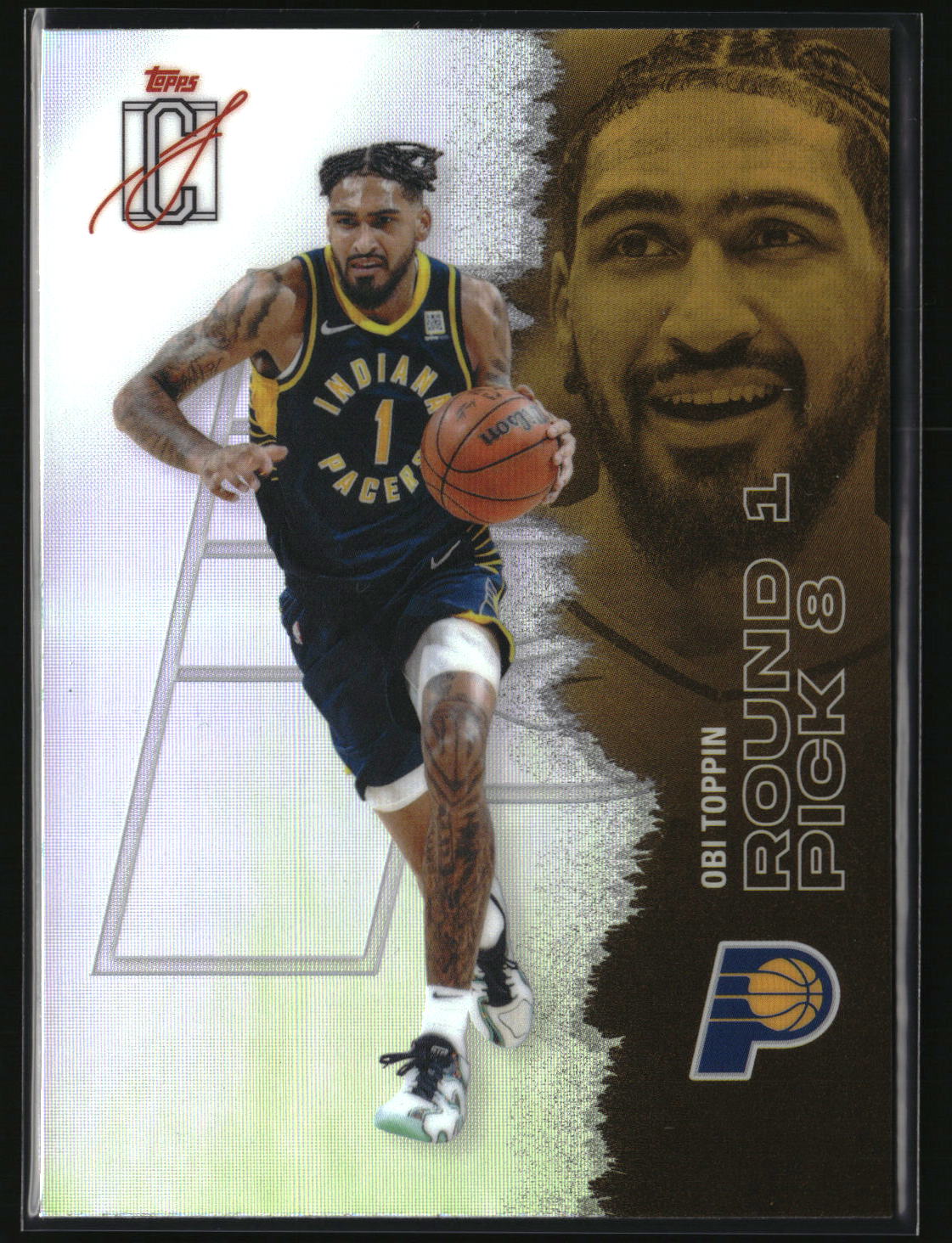 Obi Toppin 2025-26 Topps Signature Class Chrome Refractor #33