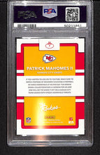 Load image into Gallery viewer, Patrick Mahomes II 2017 Panini Donruss The Rookies #7 PSA 9
