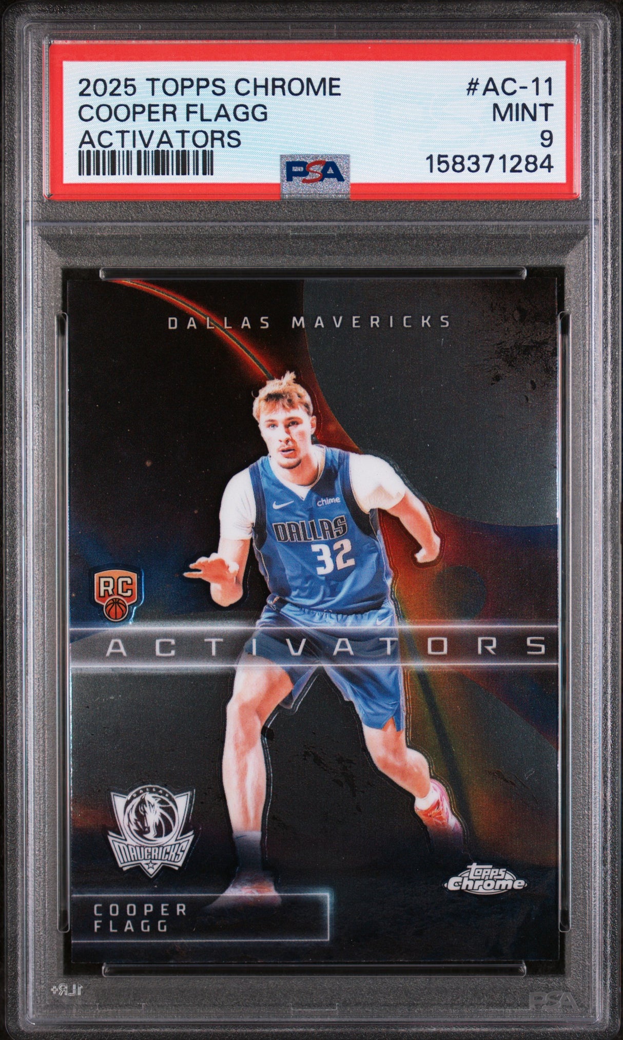 Cooper Flagg 2025-26 Topps Chrome Activators #AC-11 PSA 9