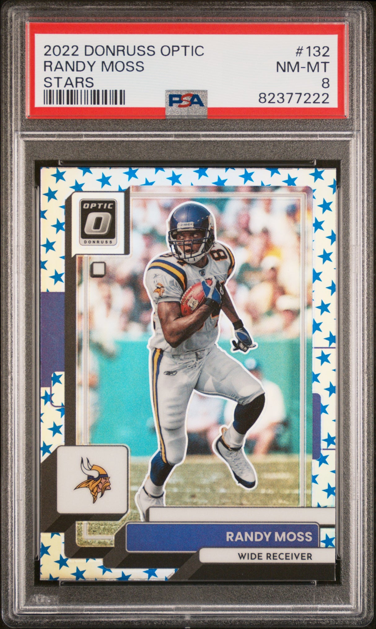 Randy Moss 2022 Donruss Optic Stars #132 PSA 8