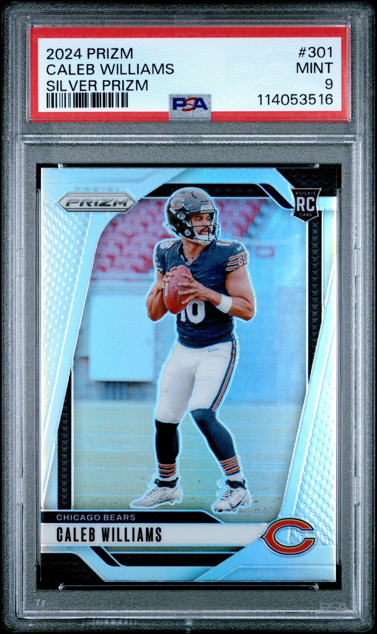 Caleb Williams 2024 Panini Prizm Silver #301 PSA 9