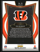 Joe Burrow 2024 Panini Select Copper Prizm Shock #39 #/299