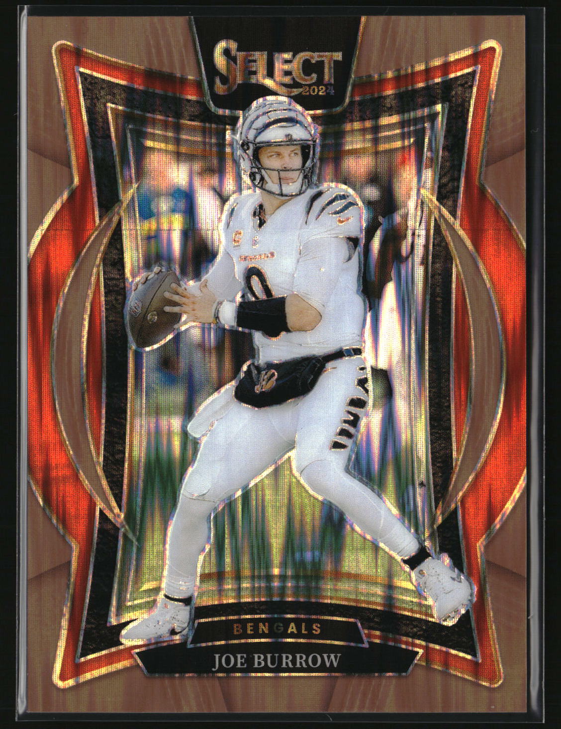Joe Burrow 2024 Panini Select Copper Prizm Shock #39 #/299