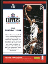 Shai Gilgeous-Alexander 2018-19 Panini Chronicles #267