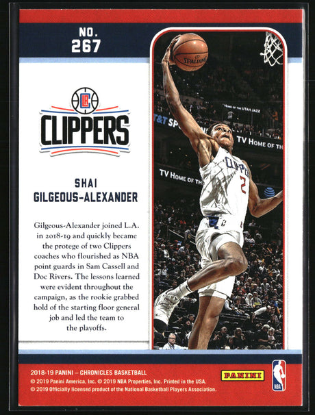Shai Gilgeous-Alexander 2018-19 Panini Chronicles #267