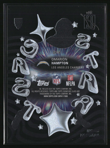 Omarion Hampton 2025 Topps Signature Class Star Cast #SC-6